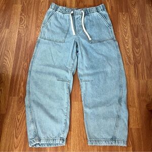 GAP Pull On Barrel Jeans Size M